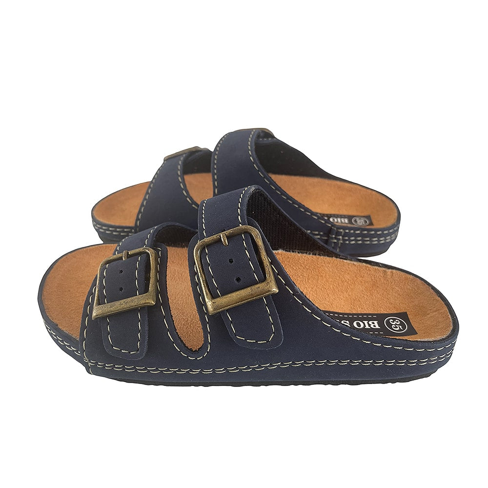 Sandalen für Kinder mit Riemen Modell Bio Style - braun oder marineblau