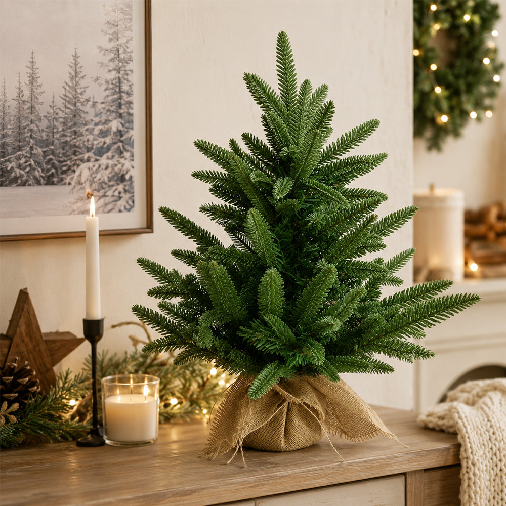 Mini-Weihnachtsbaum 60 cm mit naturgetreuen Zweigen