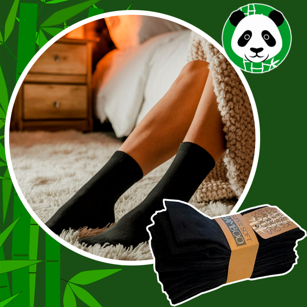 Bambusstrümpfe10 Paar (schwarz)