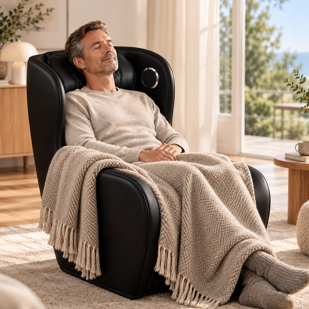 3D-Massagesessel – Zero Gravity und Wärmefunktion – Modell 988C6, Schwarz