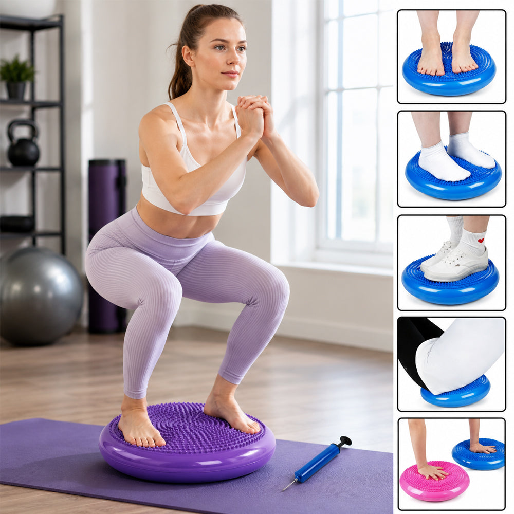 Balancekissen mit Pumpe – stärken Sie Gleichgewicht, Rumpfmuskulatur und Körperhaltung