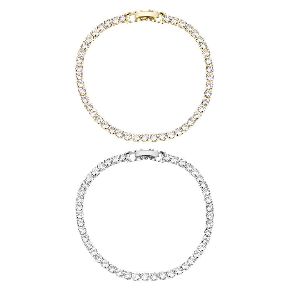 Halskette, gold- oder silberfarben, viele glitzernde Steine, verstellbar