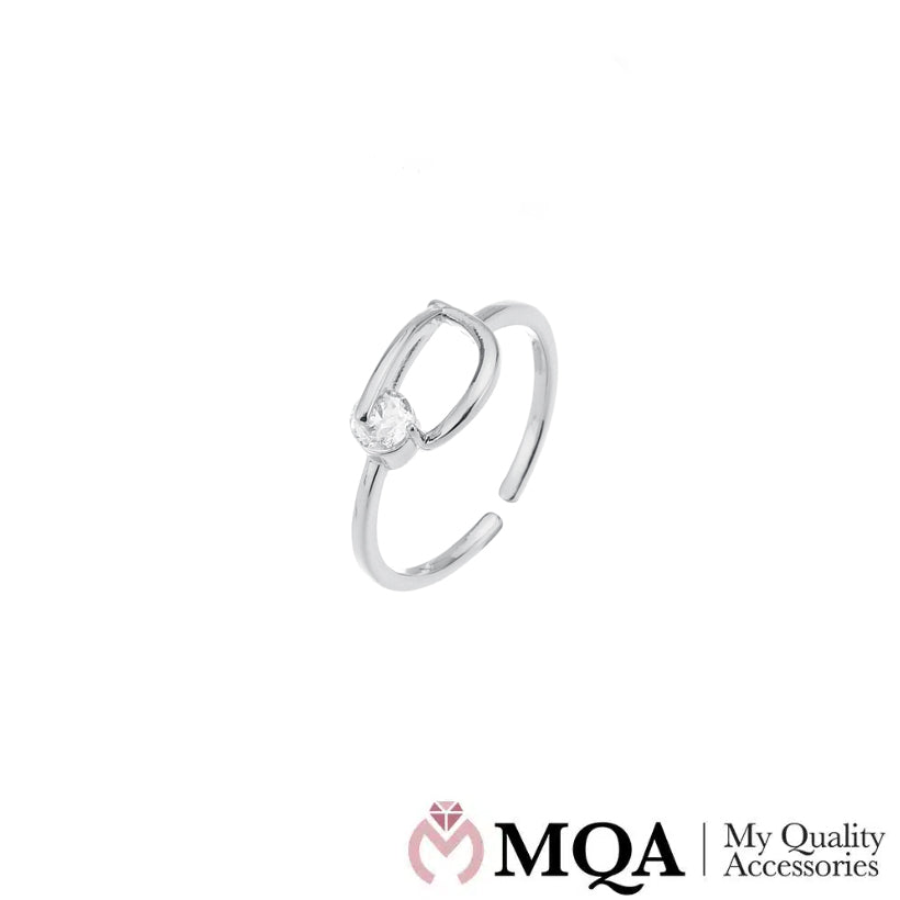Ring elegant und minimalistisches Design mit kleinem funkelnden Stein