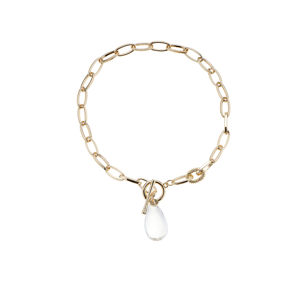 Armband mit schönem ovalem Steinanhänger