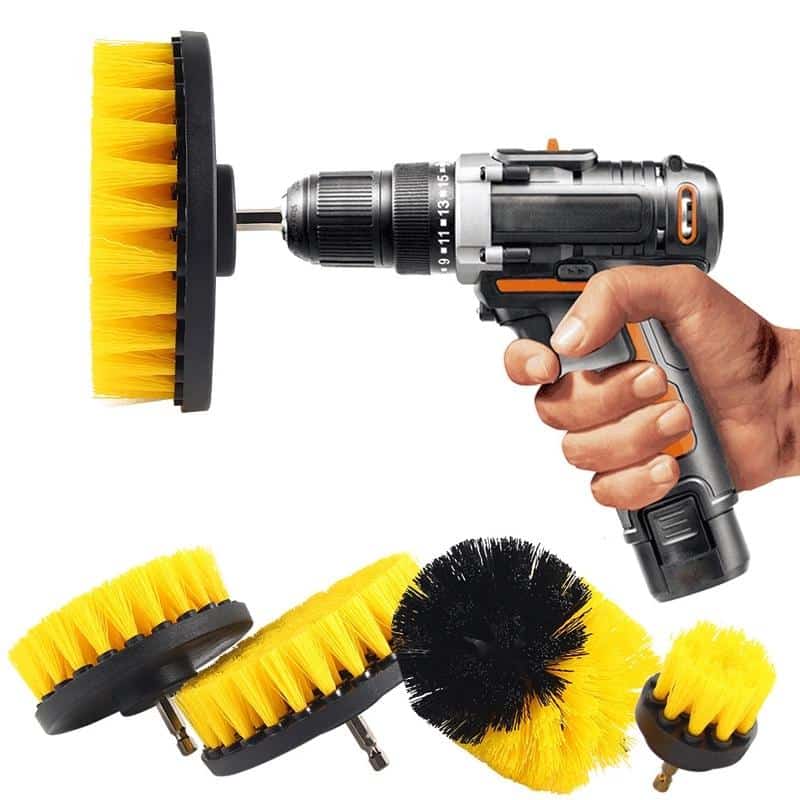 4-in-1-Reinigungsbürsten-Set für Bohrmaschine