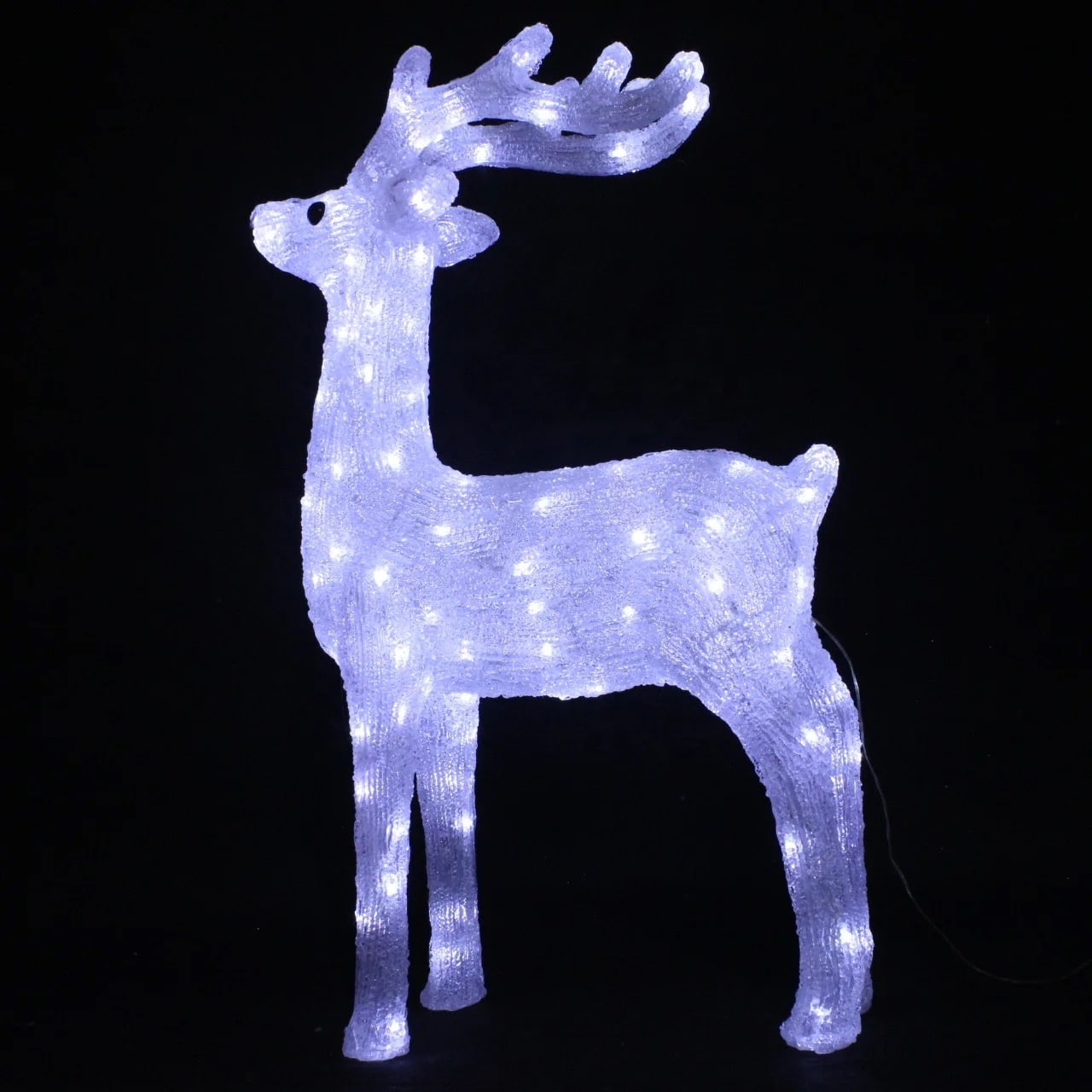 Rentier aus Acryl - Höhe 92 cm mit LED-Lichtern