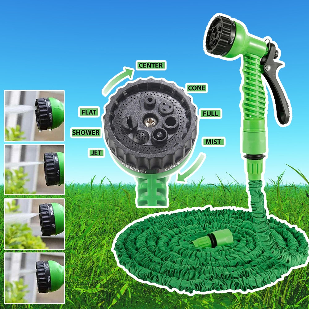 Magic Hose Flex Gartenschlauch / Wasserschlauch - grün oder blau - verschiedene Längen -