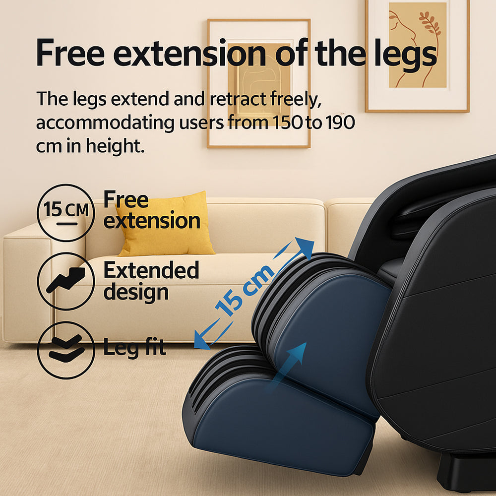Massagesessel 8D – Zero Gravity und Wärmetherapie – Modell S9C