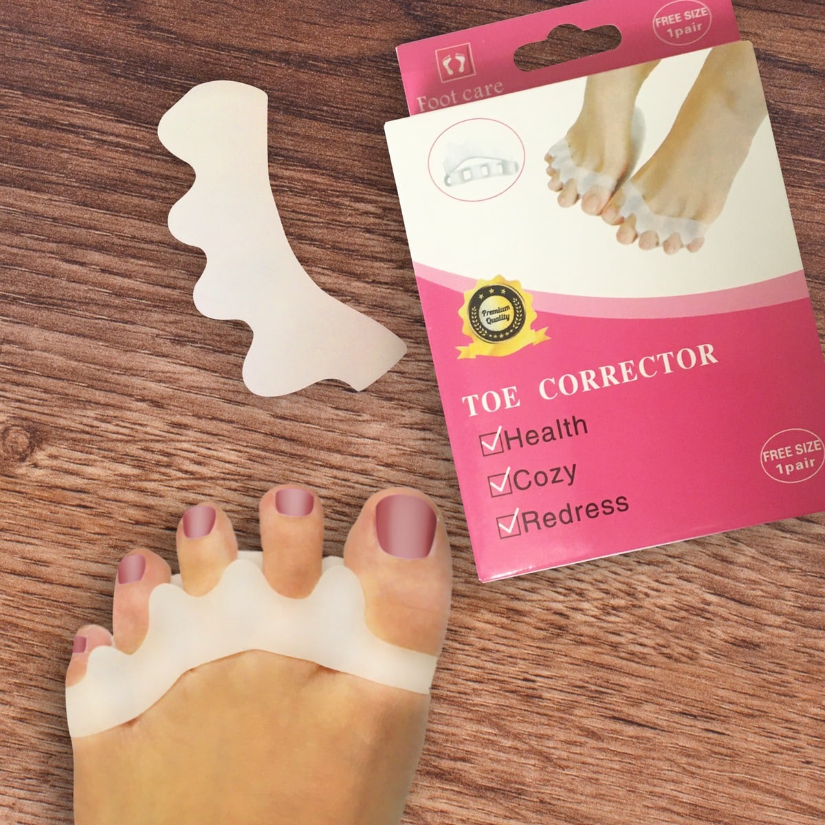 Zehentrenner - Silikon 1 Paar