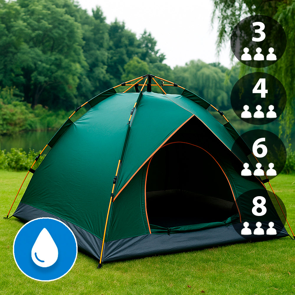 Quick-Up-Zelt für 3–8 Personen