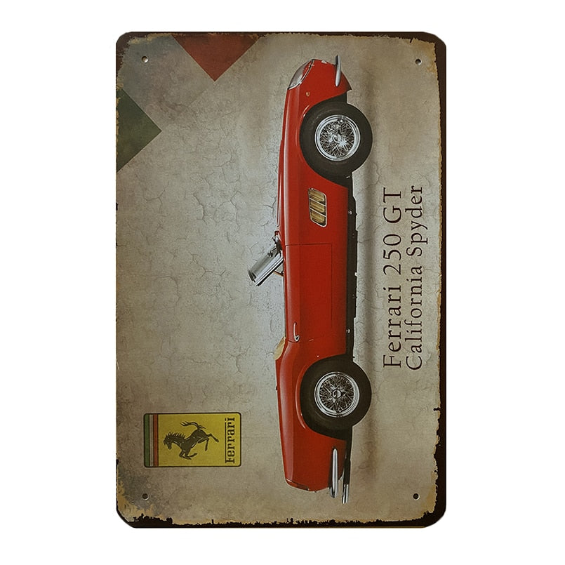 Metallschild - Ferrari 250 GT