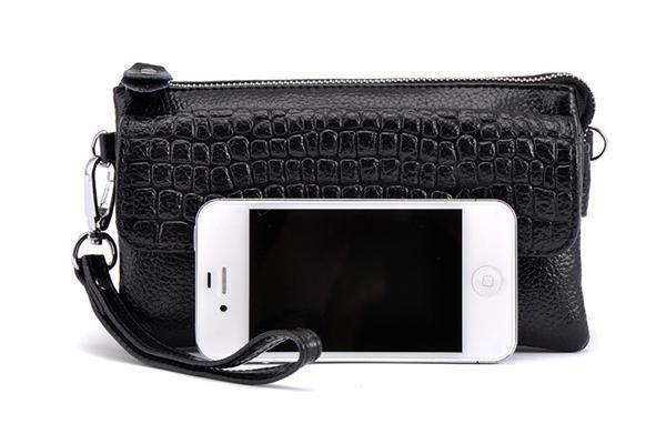 Clutch / Handtasche mit Schulter- und Handschlaufe