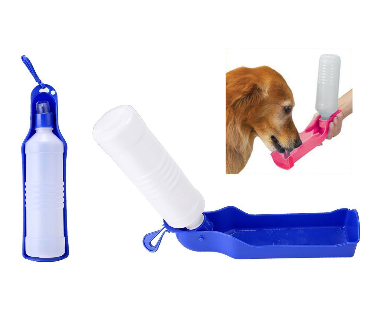 Wasserflasche für den Hund (perfekt für den Spaziergang, Autofahrt etc.)