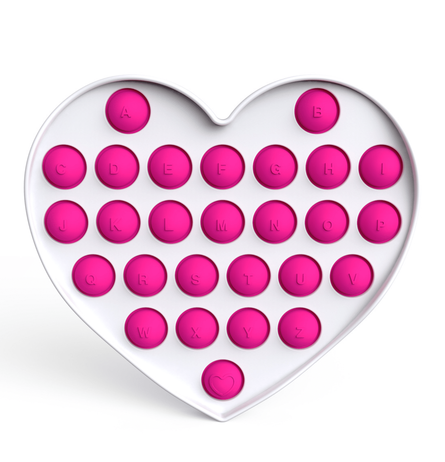 Fidget Toys - Pop It Bubbles - Herz (Mehre Farben verfügbar)