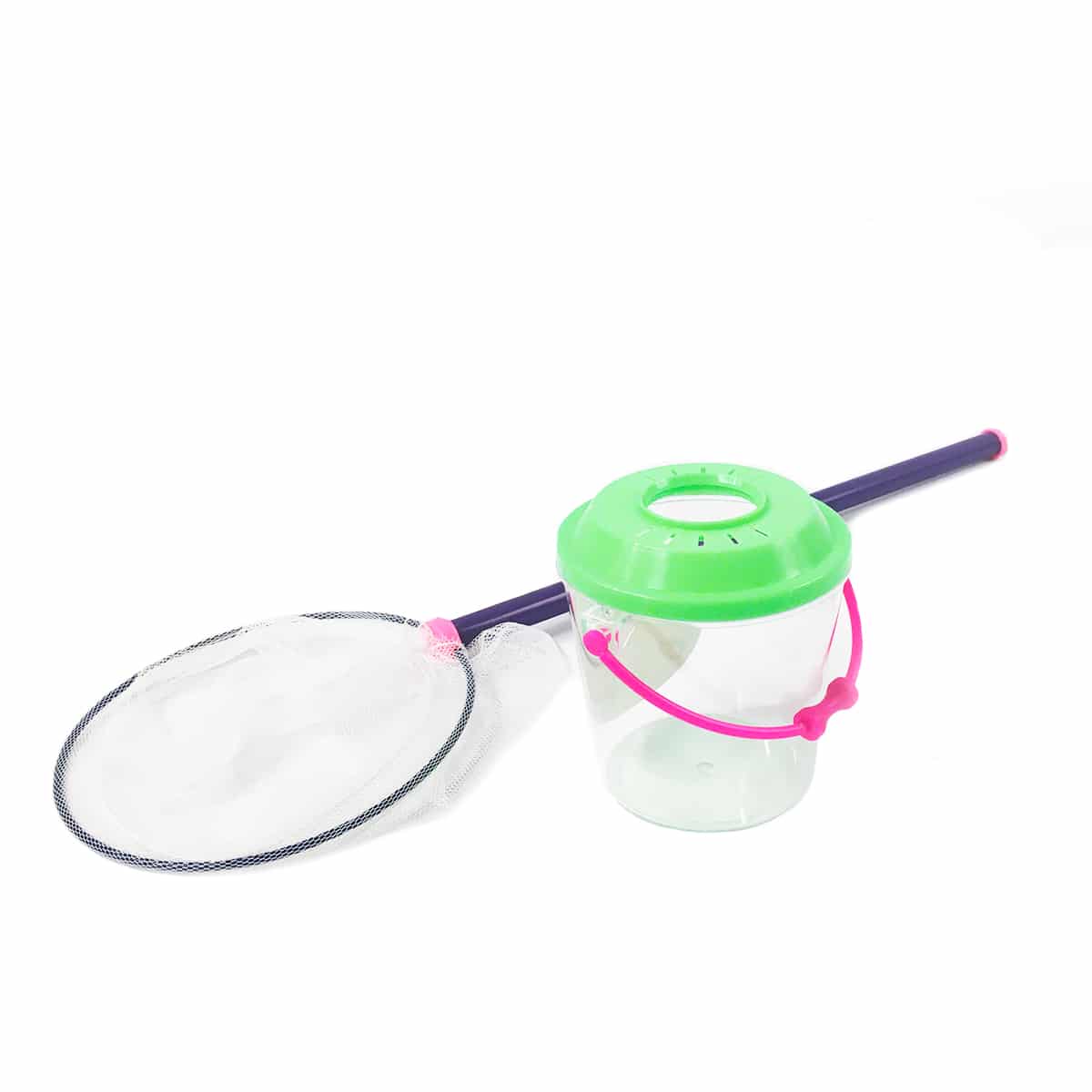 Insektenglas und Schmetterlingsnetz