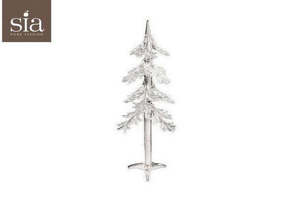 Glasweihnachtsbaum mit Schnee (22 cm.) Von SIA