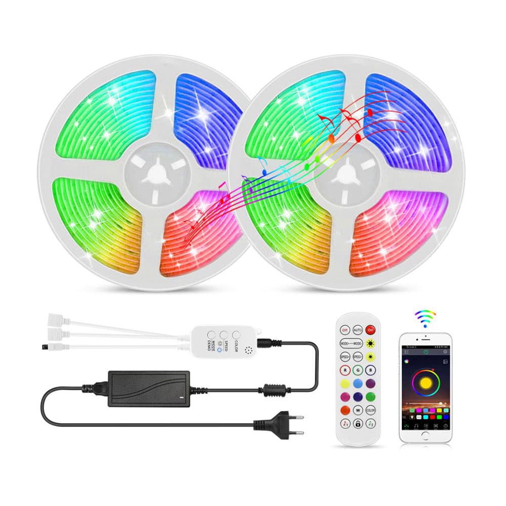 LED Leiste Lichterkette 10 m. W / Bluetooth