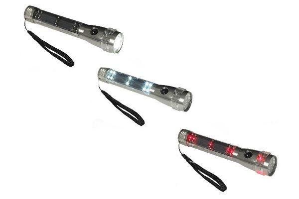 Taschenlampe mit Solarzellen