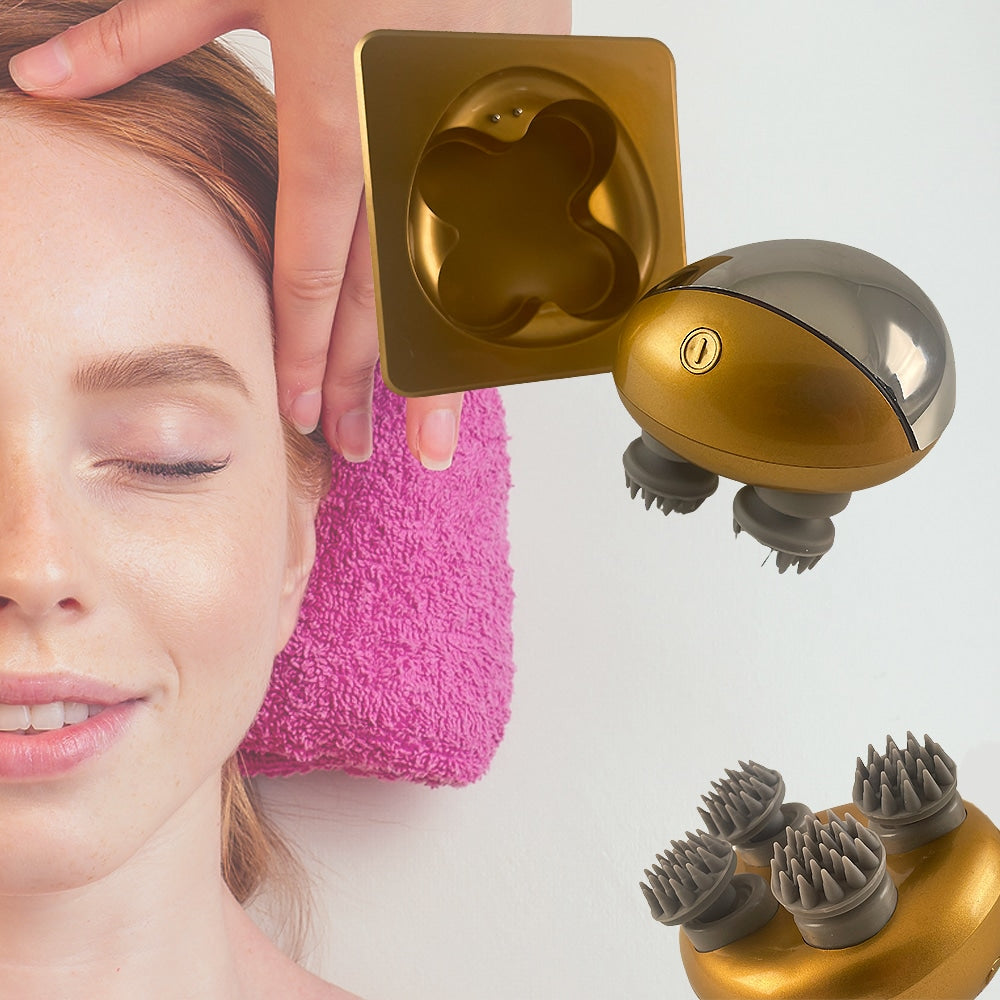 Elektrisches Kopfmassagegerät inkl. Dockingstation