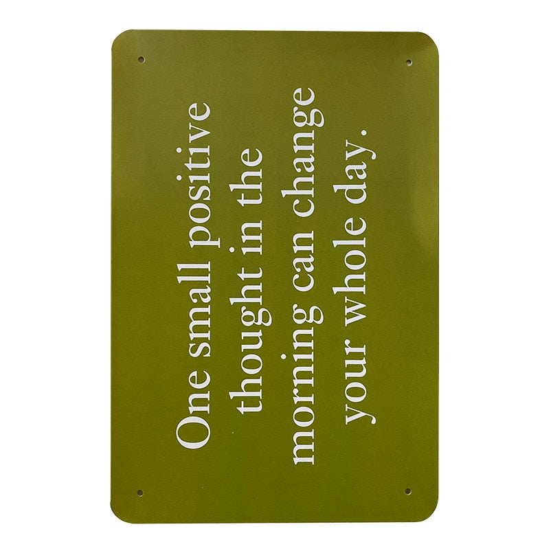 Metallschild - One Small