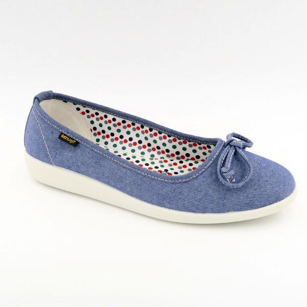 Ballerina Aerosoft Modell Denim-Blau
