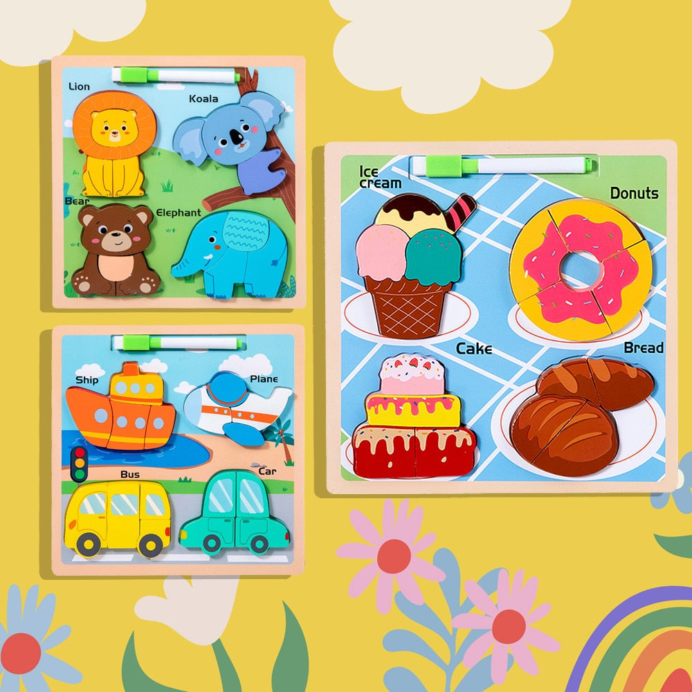 3D-Puzzle - kreatives Lernspielzeug für die Kleinsten -
