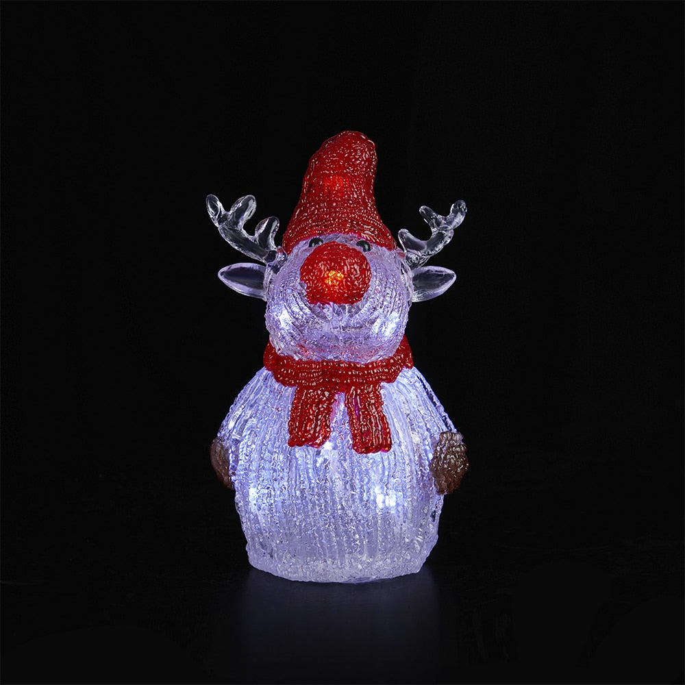Rentier Akryl - Höhe 21 cm mit LED-Licht