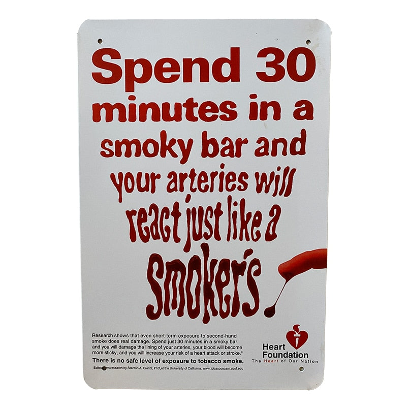 Metallschild - Spend 30 min.