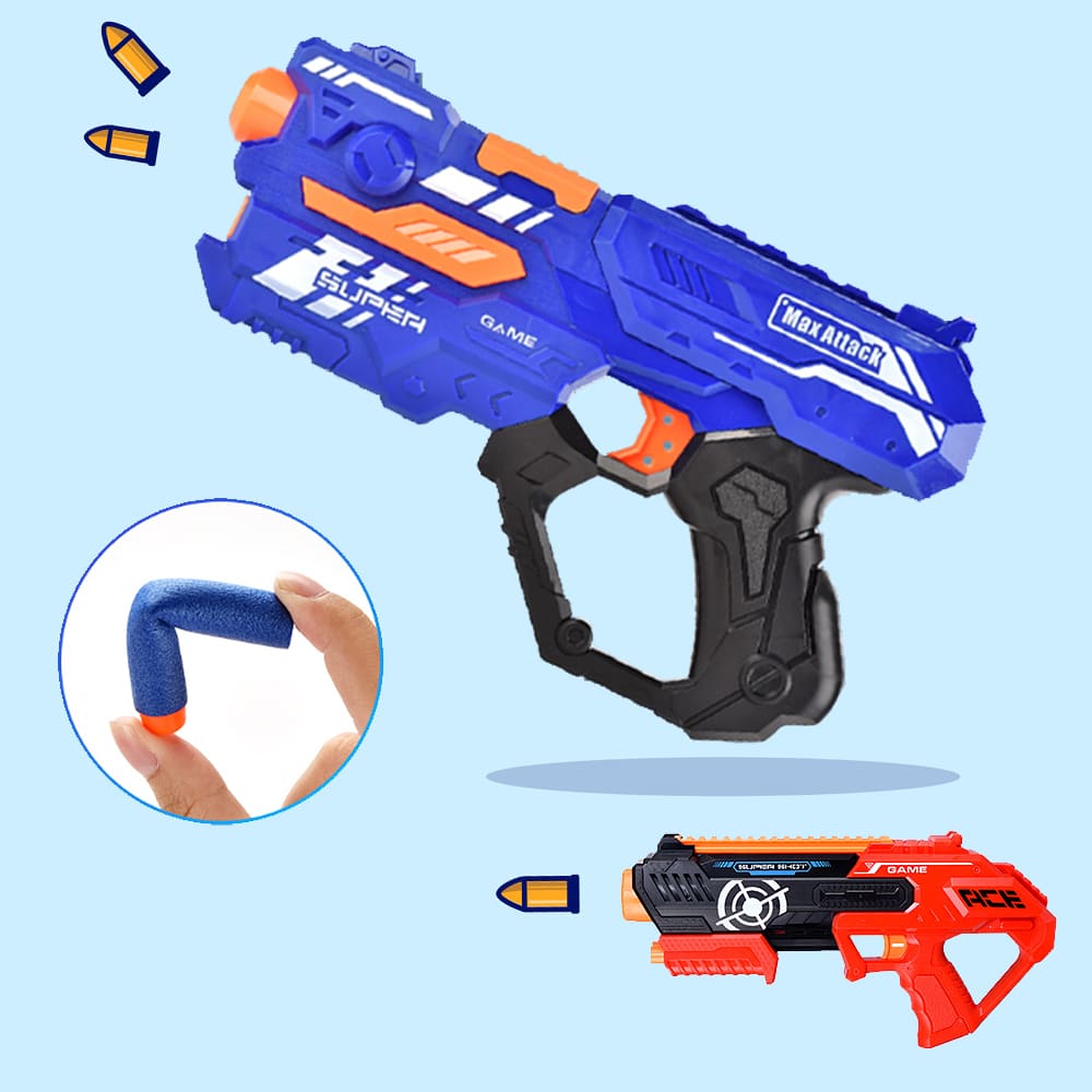 Soft Bullet "Super Shoot" - 4 verschiedene, super coole Pistolen -