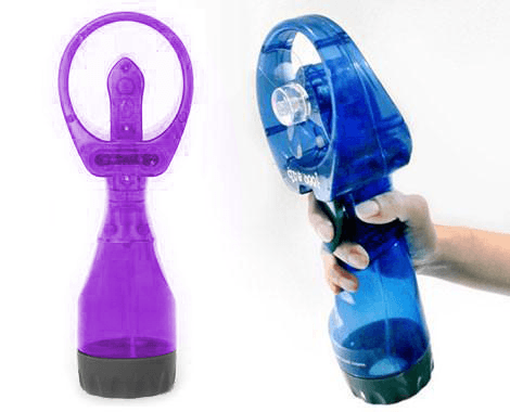 Handventilator mit Wasserzerstäuber (Kühlwasserversprüher für die Hitze)
