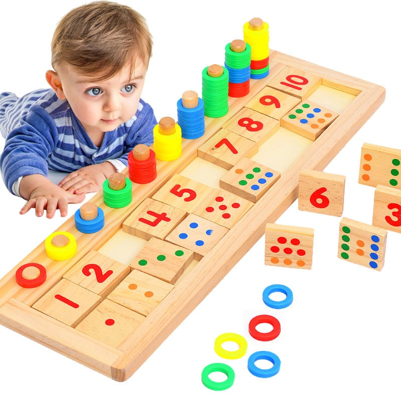 Lerne mit Holzspielzeug