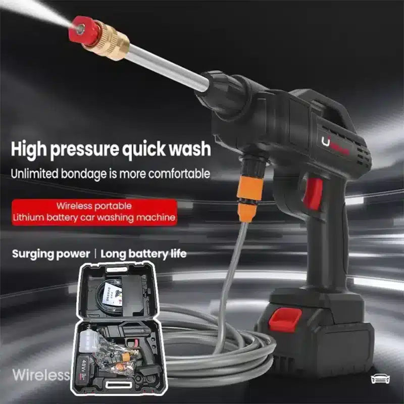 Hochdruckreiniger tragbar 7 bar/101 PSI – mit Akku 200W inkl. Ladegerät –