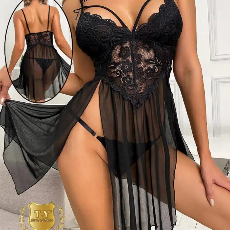 Elegantes Lingerie-Kleid - Midnight Elegance