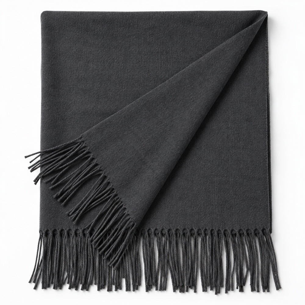 Eleganter Schal mit Fransen – In mehreren schönen Farben  – 70 x 180 cm – 200 g.