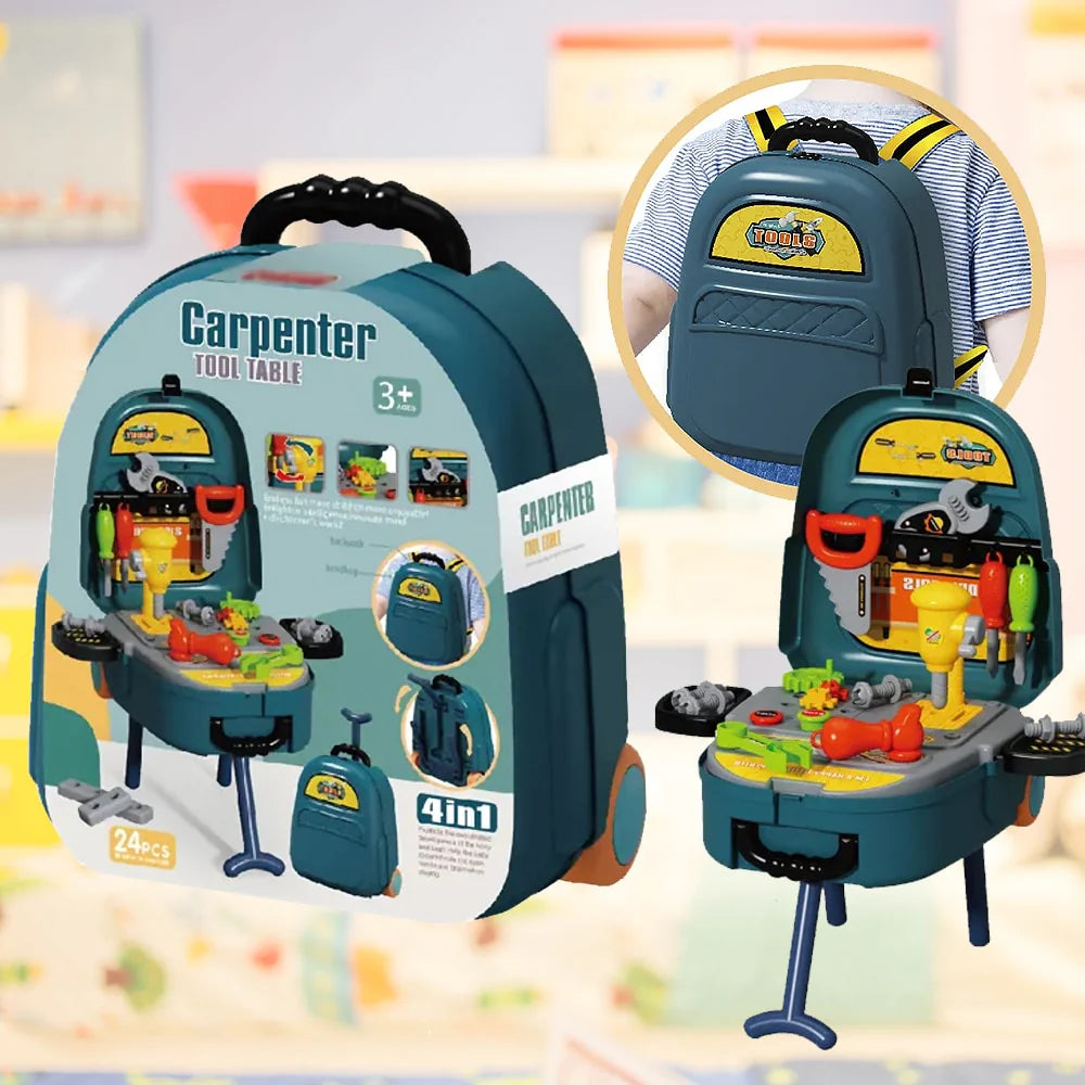 4-in-1 Zimmermanns-Set für Kinder