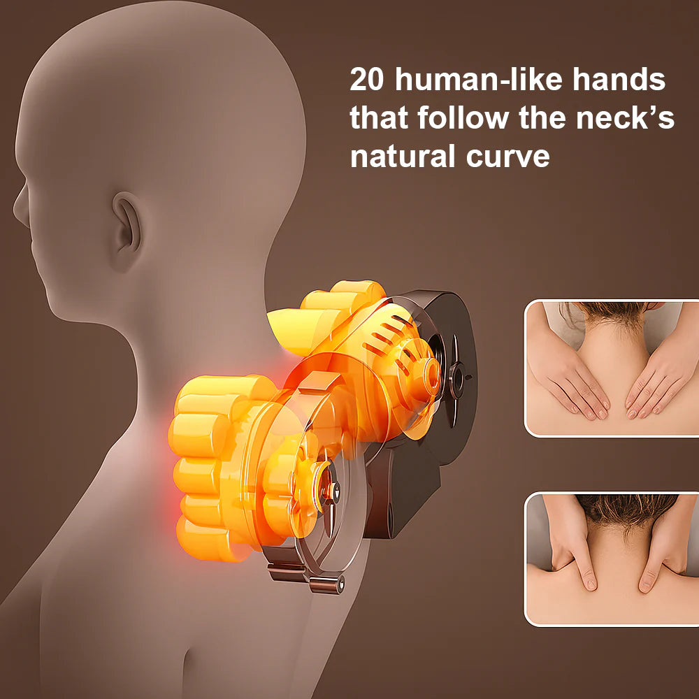 Elektrische Massagematte (schwarz) mit 10 Zonen – totale Entspannung von Nacken bis Füßen