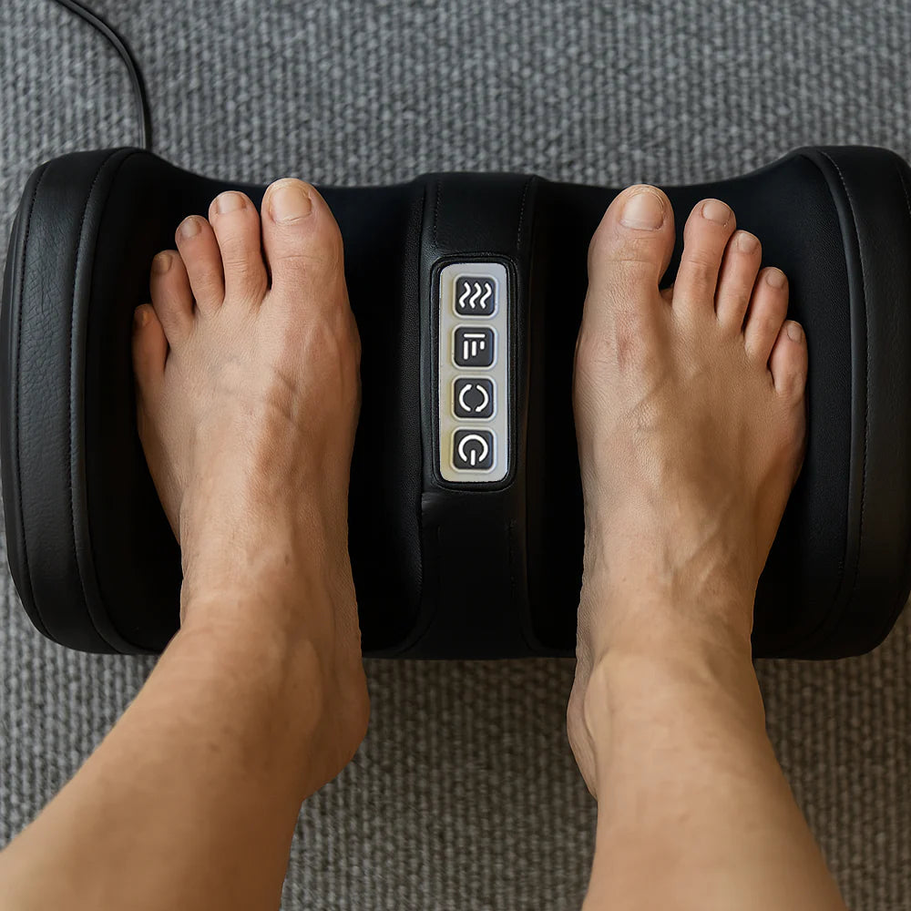 Elektrische Massagematte (schwarz) mit 10 Zonen – totale Entspannung von Nacken bis Füßen