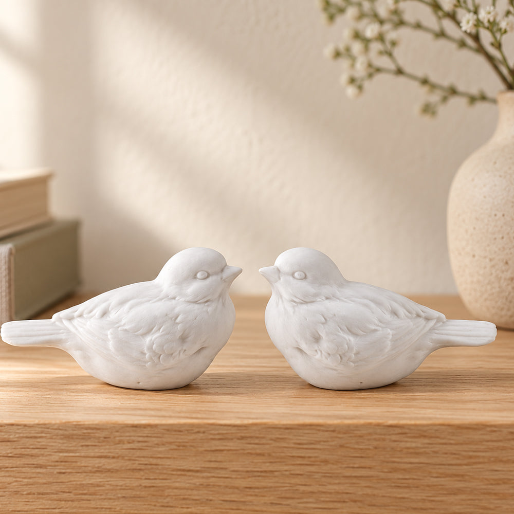 Weiße Vögel (2 Stk.) 7 cm. von SIA