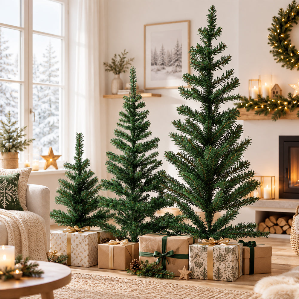 Klassischer künstlicher Weihnachtsbaum aus PVC – 60, 120 und 150 cm