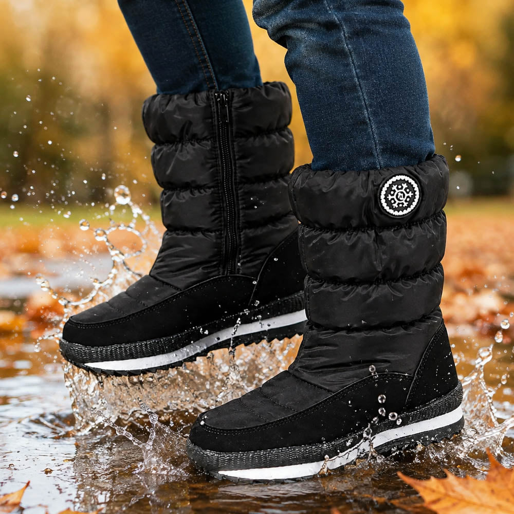 Komfortable und praktische Kinder-Winterstiefel mit Reißverschluss