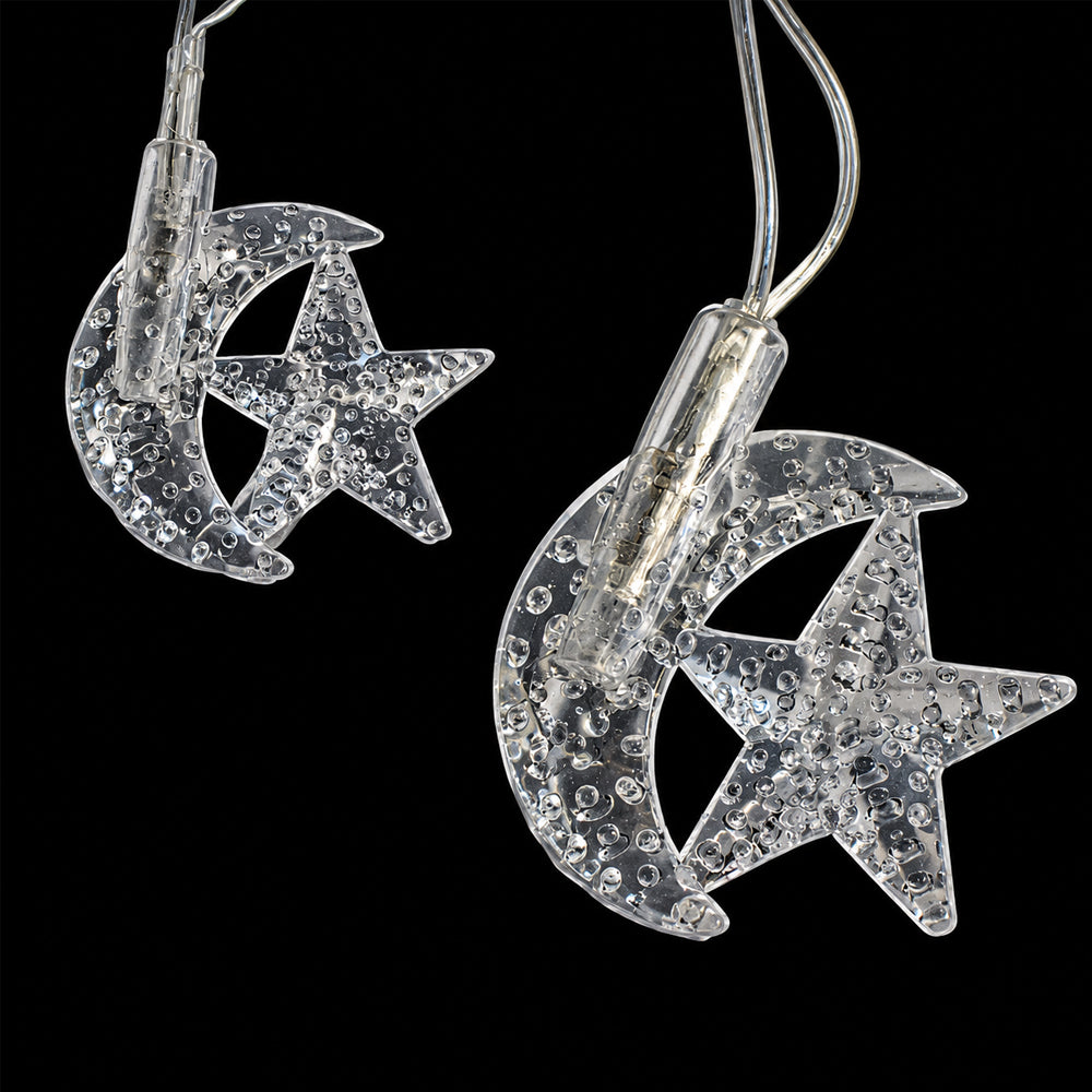 LED-Lichterkette mit Mond & Stern (3,5 Meter)