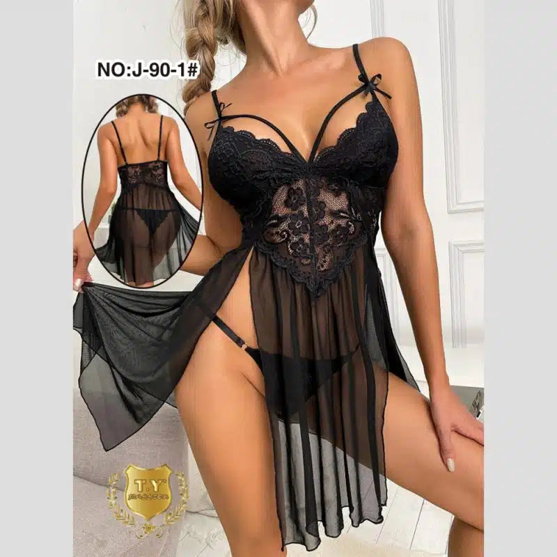 Elegantes Lingerie-Kleid - Midnight Elegance