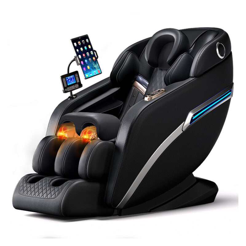 Massagesessel 4D Pro+ Schwarz mit Wärmetherapie und Sprachsteuerung