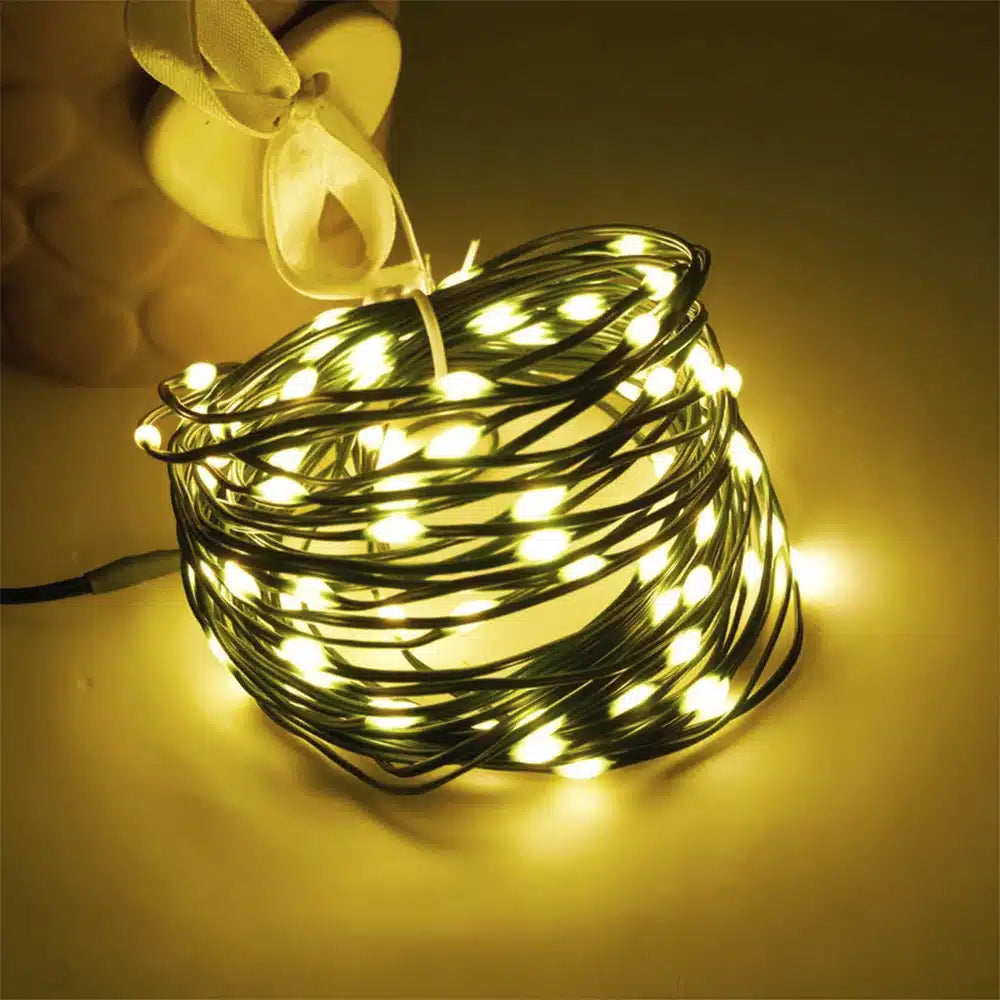 LED-Lichterkette mit Fernbedienung und 8 Lichteinstellungen – 30/40/50 Meter –