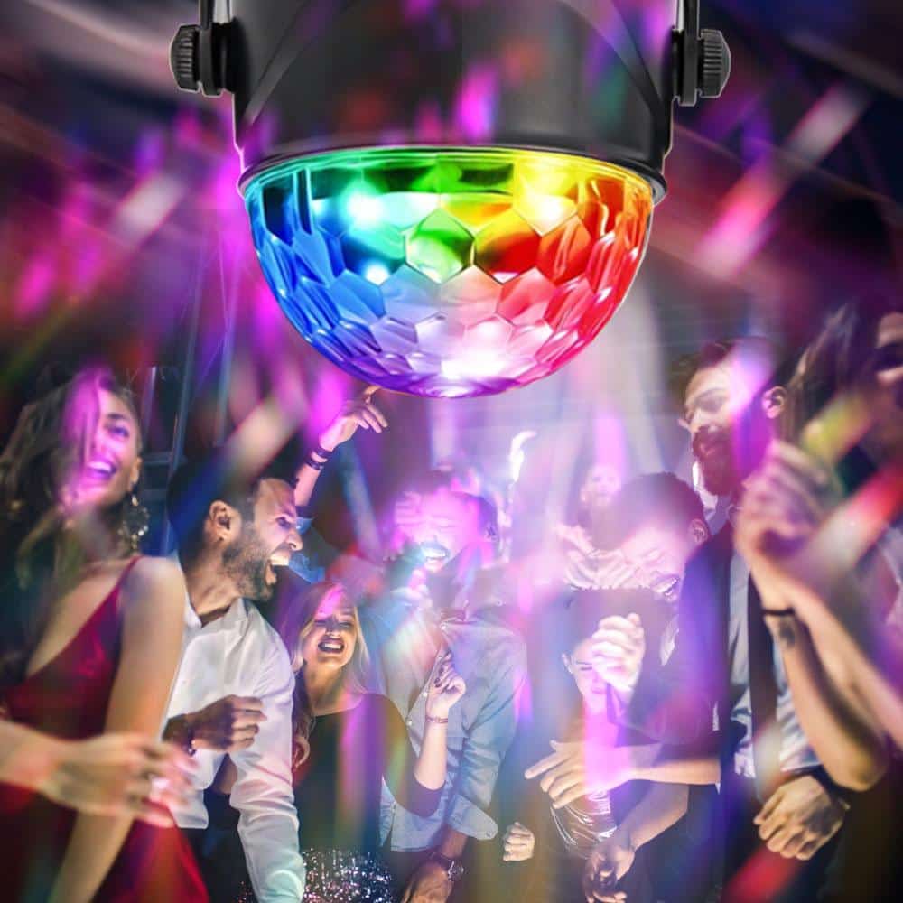 Rotierende LED-Discokugel mit Fernbedienung