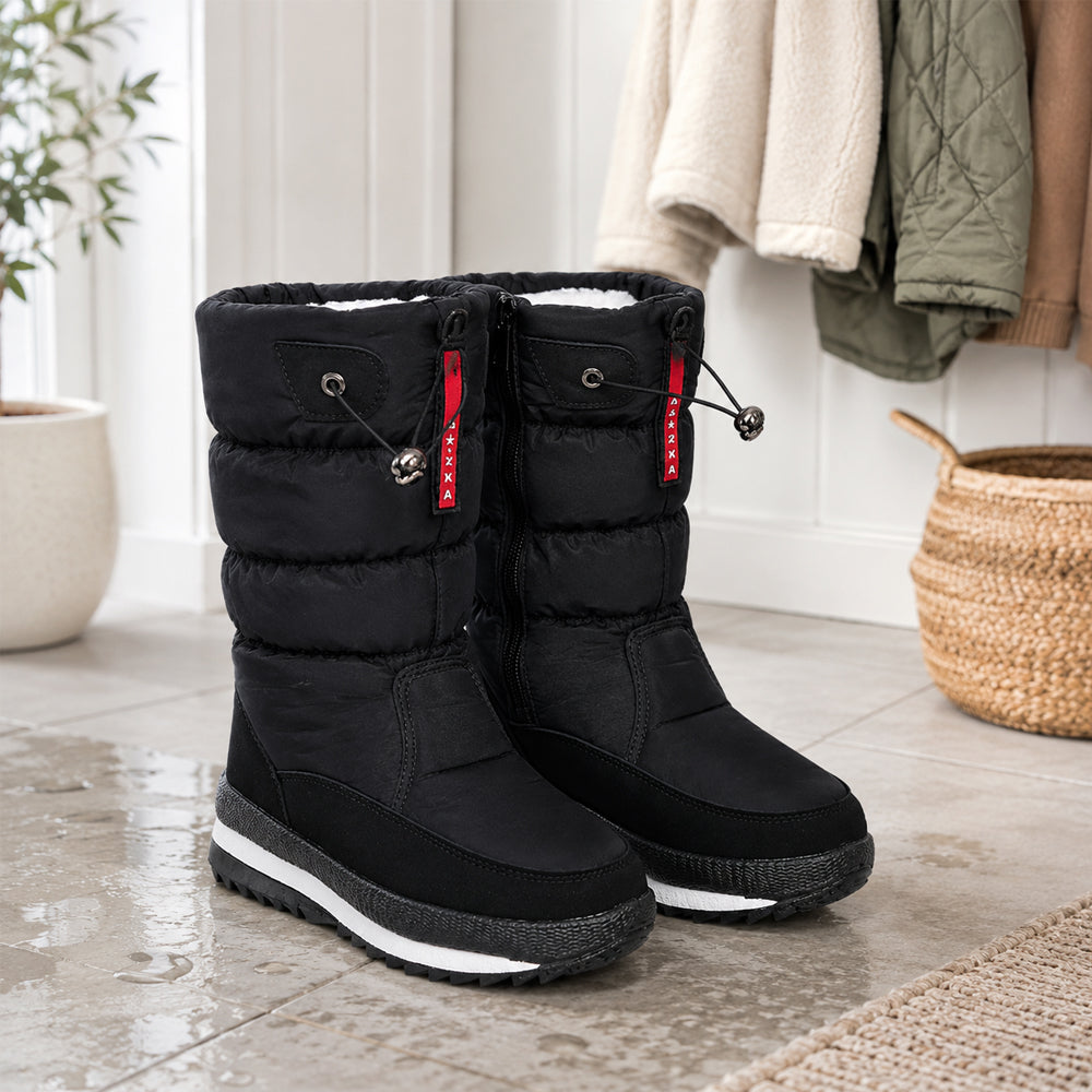 Komfortable und warme Kinder-Winterstiefel mit Reißverschluss