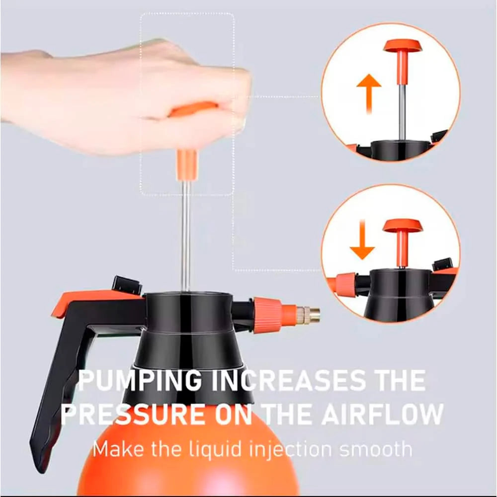 Drucksprüher 2 Liter mit Pumpe – Orange