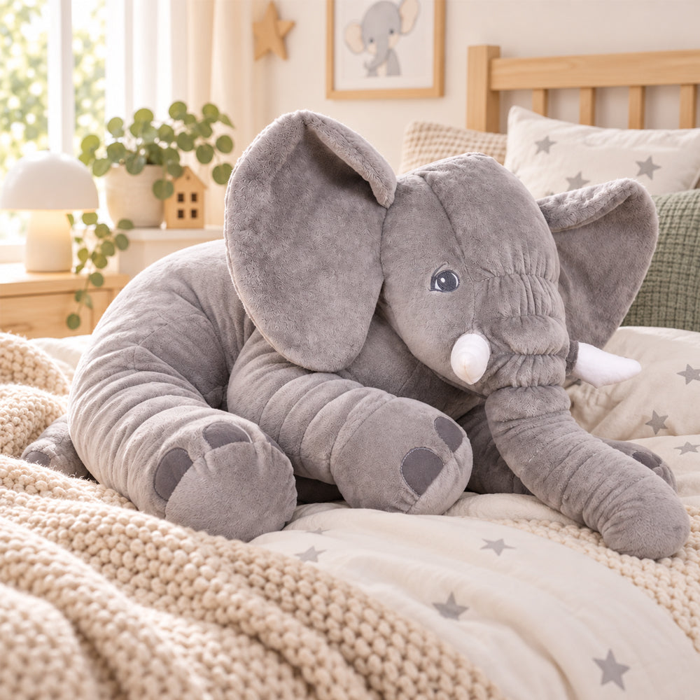 Elefanten-Kuscheltier – Kuscheliger Begleiter zum Wohlfühlen – 30 oder 50 cm