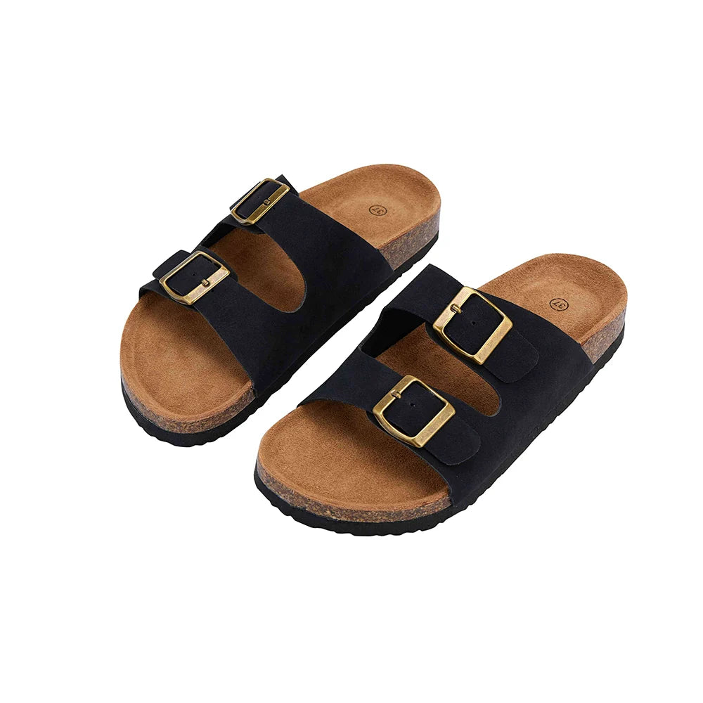 Klassische Riemensandalen – Schwarz, Braun oder Beige