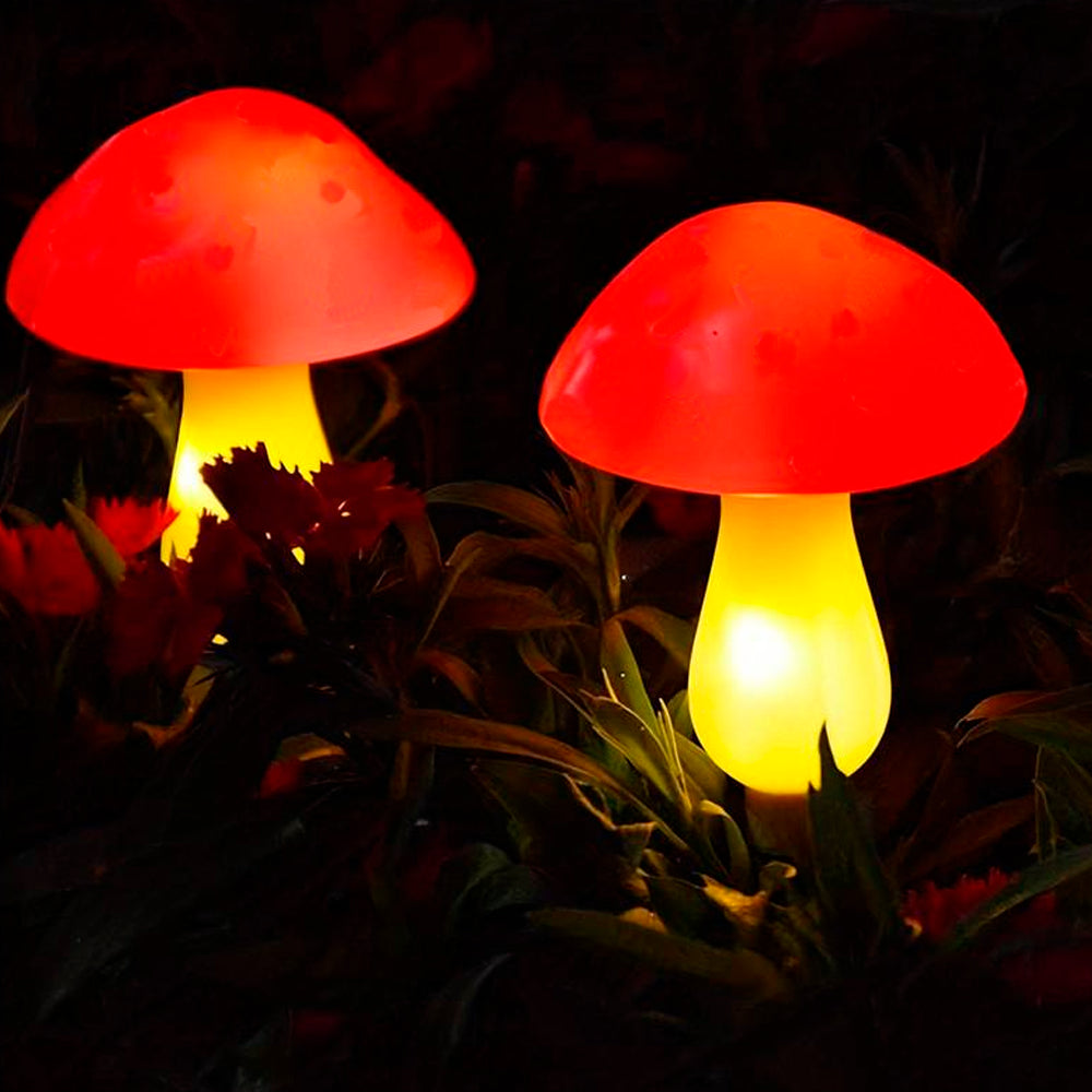 Solar LED Lampe - 3 Stück - Pilze